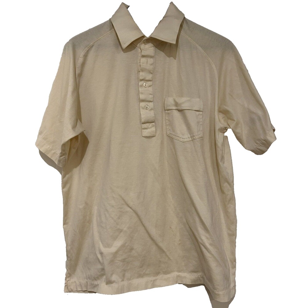 Ben Hogan Men's Golf Polo Shirt Men's Size Large Short Sleeve Yellow Vintage